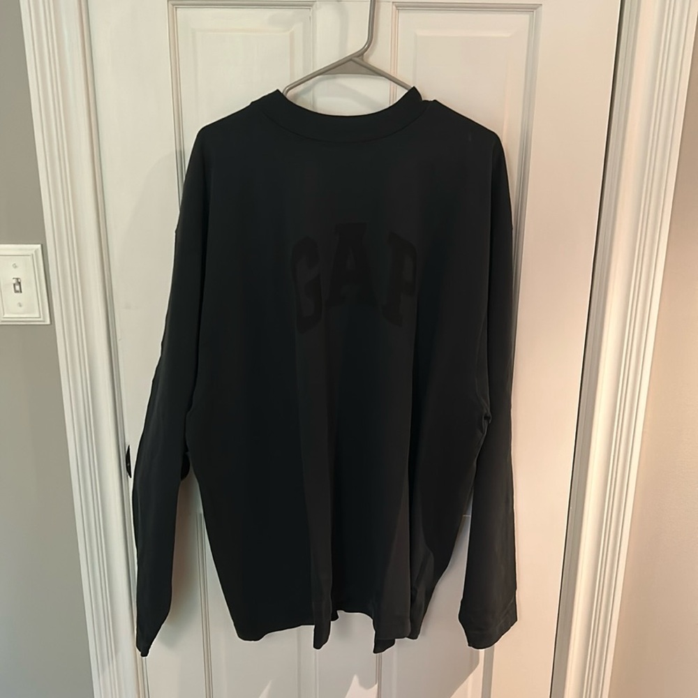 Yeezy Gap Dove Long Sleeved Tee Size L Color Black never worn 100% Authentic